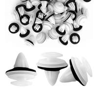 HREDZEO Plastics Car Door Panel Trim Clips,50 Pcs Door Panel Clips Auto Body Fastener Door Trim Panel Retainer Clip with sponge pads Universal Car Panel Clips for Most Vehicles