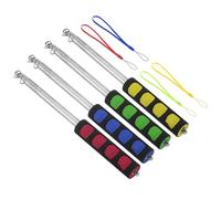 HREDZEO Telescopic Flag Pole,4 PCS Extendable Handheld Flagpole with Sponge Flag Poles Telescopic Stick Assorted Color Telescopic Handheld Flagpoles Extendable Pole for Tour Guide