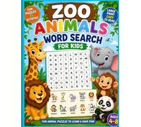 hreiben: Zoo Animals Word Search for Kids
