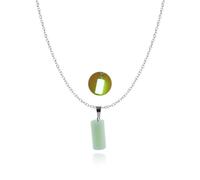Hremhoo Glow In The Dark Pendant Necklaces for Women Luminous Fluorescent Crystal Necklaces Teardrop Cross Luminous Necklace Hexagonal Stone Necklaces Halloween Party Jewelry, S, Alloy Steel, No