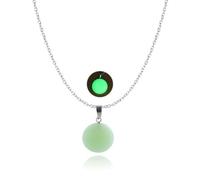 Hremhoo Glow In The Dark Pendant Necklaces for Women Luminous Fluorescent Crystal Necklaces Teardrop Cross Luminous Necklace Hexagonal Stone Necklaces Halloween Party Jewelry, S, Alloy Steel, No