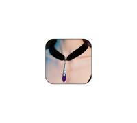 Hremhoo Gothic Crystal Pendulum Choker Necklace for Women Black Velvet Choker Necklaces Mystery Vampire Witchy Divination Jewelry Accessories Halloween Costume, Zinc, No Gemstone