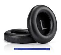 HRGTG Earpads Cushions for Bose 700 (NC700) Noise Cancelling Wireless Headphones, Replacement Ear Pads with Softer Leather, Luxurious Memory Foam, Added Thickness (Black)