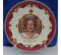 HRH Queen Elizabeth Diamond Jubilee 4.5" Bone China Plate