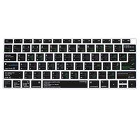 HRH Shortcut Hotkey Silicone Keyboard Cover Skin for MacBook Newest Air 13 Inch 2018 Release A1932 with Retina Display and Touch ID EU/US,Vim/VI