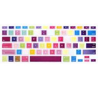 HRH Silicone Keyboard Cover Skin for MacBook Air 13,for MacBook Pro 13/15/17 (with or w/Out Retina Display, 2015 or Older Version),for iMac Older USA Layout,Colorful Mix Rainbow