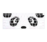 HRH Silicone Keyboard Cover Skin for MacBook Newest Air 13 Inch 2018 Release A1932 with Retina Display and Touch ID USA Layout,Panda