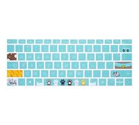 HRH Soft-Touch Ultra Thin Protective Skin Silicone Keyboard Cover for Microsoft Surface Pro 4 and Pro 7 2019/Surface Pro 6 2018/Surface Pro 5 2017 Keyboard New Surface pro 6 12.3-Inch,Cute cat Claw