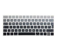 HRH Spanish Language Silicone Keyboard Cover Skin for Magic Wireless Bluetooth Keyboard MLA22LL/A (A1644,2015 Released) European ISO Layout,Ombre Gray