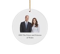 HRH The Prince and Princess of Wales Souvenir Christmas Ornament Christmas Tree Decoration England, Collectible, William and Kate Katherine
