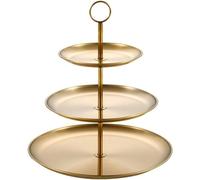 Hrippy Cake Display Stand 3 Tiers Stainless Steel Desserts Cupcakes Stand Fruit Plate Cupcake Stand Party Serving Platter Stand for Birthday Weeding