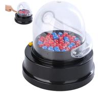 Hrippy Electric Shake Lucky Ball Machine Mini Lottery Machine Portable Bingo Machine Cage Game with Balls Fortunate Number Picker Lotto Ball Machine