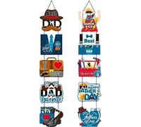 Hrippy Father's Day Door Banner Decoration Porch Backdrop Banner Backdrop Cartoon Patterns Signs for Decorations