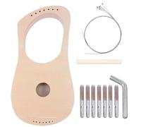 Hrippy Lyre Harp Making Material Kit Wood String Instrument Handmade Diy 7 String Lyre Harp Lira Fagote Musical Instrument