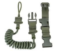 Hrippy Military Lanyard Multi-purpose Spring Lanyard Secure Lanyard Rifle Sling Strap Shooting Hunting Accessories