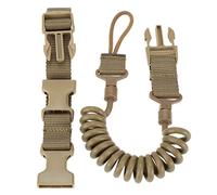 Hrippy Military Lanyard Multi-purpose Spring Lanyard Secure Lanyard Rifle Sling Strap Shooting Hunting Accessories