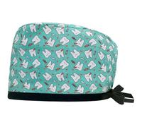 Hrippy Nurse Cap, Unisex Surgical Head Cover, Cotton Medical Scrub Hat, Cartoon Print Surgery Hat Adjustable Doctor Cap