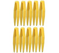 Hrippy Plastic Tweezers 10pcs Multifunctional Small Bead Tweezers Disposable Jewelry Special Clip for Handmade Diy Crafts Contact Lens Clips
