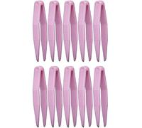 Hrippy Plastic Tweezers 10pcs Multifunctional Small Bead Tweezers Disposable Jewelry Special Clip for Handmade Diy Crafts Contact Lens Clips