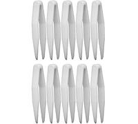 Hrippy Plastic Tweezers 10pcs Multifunctional Small Bead Tweezers Disposable Jewelry Special Clip for Handmade Diy Crafts Contact Lens Clips