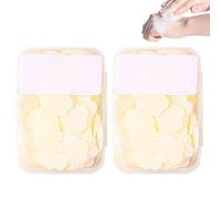 Hrippy Portable Soap Paper 2pcs Disposable Petal Soap Flakes for Kids Hand Washing Cleaning Soap Sheets for Kitchen Toilet Travel