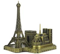 Hrippy World Famous Landmark Architecture Decor Arc De Triomphe Building Model Metal Antique Figurine