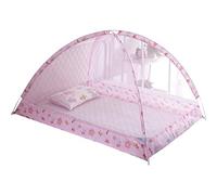 Hrippy Yurt Mosquito Net Free Installation Sleeping Tent Foldable Mosquito Net with Bracket Umbrella Mosquito Cloth for Baby Bedroom