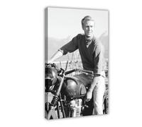 HRJHE Actor Steve McQueen Poster (15) Canvas Poster Wall Art Decor Print Picture Paintings for Living Room Bedroom Decoration 08x12inch(20x30cm)