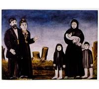 HRJUBWREE Classic Canvas Picture Art Canvas Print Modern Oil Painting a Millionaire Passing a Poor Peasant by Niko Pirosmani Artwork on Wall for Home Decor 60x90cm