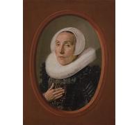 HRJUBWREE Classic Canvas Picture Art Canvas Print Modern Oil Painting Anna Van Der Aar Born Died After by Frans Hals Artwork on Wall for Office Decor 60x90cm