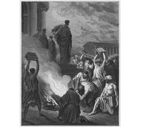 HRJUBWREE Classic Canvas Picture Art Canvas Print Modern Oil Painting Bible S Paul At Ephesus by Gustave Dore Artwork on Wall for Office Decor 60x90cm