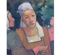 HRJUBWREE Classic Canvas Picture Art Canvas Print Modern Oil Painting Breton Peasants by Paul Gauguin Artwork on Wall for Office Decor 60x90cm