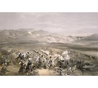 HRJUBWREE Classic Canvas Picture Art Canvas Print Modern Oil Painting Charge of the Heavy Cavalry Brigade At the Battle of Balaclava on Th October by William Crimea Simpson for Office Decor 60x90cm