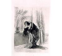 HRJUBWREE Classic Canvas Picture Art Canvas Print Modern Oil Painting Couple Embracing Plate by Mihaly Von Zichy Artwork on Wall for Office Decor 60x90cm