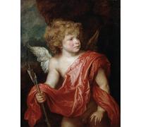 HRJUBWREE Classic Canvas Picture Art Canvas Print Modern Oil Painting Cupid Early Th Century by Anthony Van Dyck Artwork on Wall for Home Decor 60x90cm