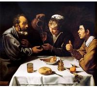 HRJUBWREE Classic Canvas Picture Art Canvas Print Modern Oil Painting El Almuerzo by Diego Velázquez Artwork on Wall for Home Decor 60x90cm