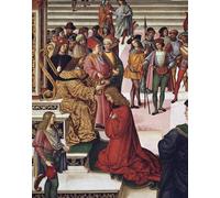 HRJUBWREE Classic Canvas Picture Art Canvas Print Modern Oil Painting Enea Silvio Piccolomini Crowned Short Poet by Bernardino Di Betto Pinturicchio Artwork on Wall for Office Decor 60x90cm