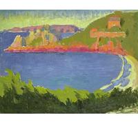 HRJUBWREE Classic Canvas Picture Art Canvas Print Modern Oil Painting Evening High Tide At Trestrignel by Maurice Denis Artwork on Wall for Office Decor 60x90cm