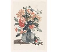 HRJUBWREE Classic Canvas Picture Art Canvas Print Modern Oil Painting Five Prints of Flowers in Glass Vases by Famous Artist Artwork on Wall for Home Decor 60x90cm