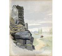 HRJUBWREE Classic Canvas Picture Art Canvas Print Modern Oil Painting Gaul War Gaul Leader Vercingetorix Leaves the Town of Alesia Besieged Artwork on Wall for Home Decor 60x90cm