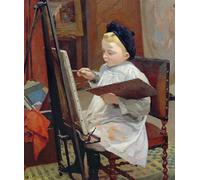 HRJUBWREE Classic Canvas Picture Art Canvas Print Modern Oil Painting Marcel Renoux Painting by Jules Ernest Renoux Artwork on Wall for Home Decor 60x90cm