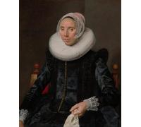 HRJUBWREE Classic Canvas Picture Art Canvas Print Modern Oil Painting Portrait of a Lady by Frans Hals Artwork on Wall for Home Decor 60x90cm