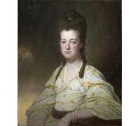 HRJUBWREE Classic Canvas Picture Art Canvas Print Modern Oil Painting Portrait of Dorothy Cavendish Duchess of Portland by George Romney Artwork on Wall for Office Decor 60x90cm