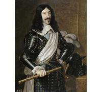 HRJUBWREE Classic Canvas Picture Art Canvas Print Modern Oil Painting Portrait of Louis Xiii of France by Philippe De Champaigne Artwork on Wall for Home Decor 60x90cm