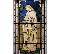 HRJUBWREE Classic Canvas Picture Art Canvas Print Modern Oil Painting Ruth Amid the Alien Corn Church of St Edward the Confessor Cheddleton by William Morris Artwork on Wall for Office Decor 60x90cm