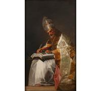 HRJUBWREE Classic Canvas Picture Art Canvas Print Modern Oil Painting Saint Gregoire I Le Grand Saint Gregory the Great by Francisco De Goya Artwork on Wall for Office Decor 60x90cm