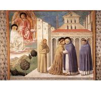 HRJUBWREE Classic Canvas Picture Art Canvas Print Modern Oil Painting Scenes From the Life of St by Benozzo Di Lese Di Sandro Gozzoli Artwork on Wall for Home Decor 60x90cm