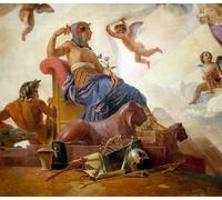 HRJUBWREE Classic Canvas Picture Art Canvas Print Modern Oil Painting Study and Genia Reveal Ancient Egypt to Greece Detail Representing Egypt by Francois Edouard Picot for Home Decor 60x90cm