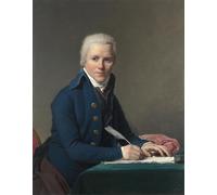 HRJUBWREE Classic Canvas Picture Art Canvas Print Modern Oil Painting the Dutch Envoy in Paris Jacobus Blauw by Jacques Louis David Artwork on Wall for Home Decor 60x90cm