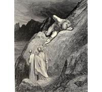 HRJUBWREE Classic Canvas Picture Art Canvas Print Modern Oil Painting The Inferno Cantolines Gustave Dore Artwork on Wall for Office Decor 60x90cm